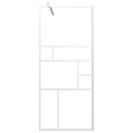 Vidaxx begehbare Duschabtrennung 90x195 cm ESG-Glas weiß