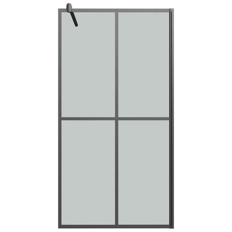 Vidaxl Walk -In -Duschbildschirm 100x195 cm dunkler Temperament