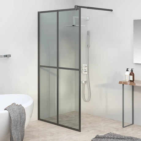 Vidaxl Walk -In -Duschbildschirm 100x195 cm dunkler Temperament