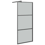 Vidaxl Walk-in Duschwand 80x195 cm dunkler ESG-Glas schwarz