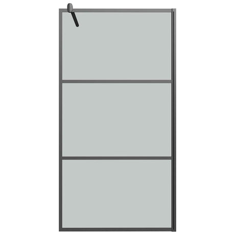 Vidaxl begehete Duschwand 100x195 cm dunkler ESG-Glas schwarz