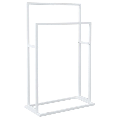 VIDAXL -Handtuchregal 48x24x78,5 cm Eisen weiß abgelöst
