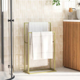 VIDAXL -Handtuchregal 48x24x78,5 cm Eisen Gold gefärbt