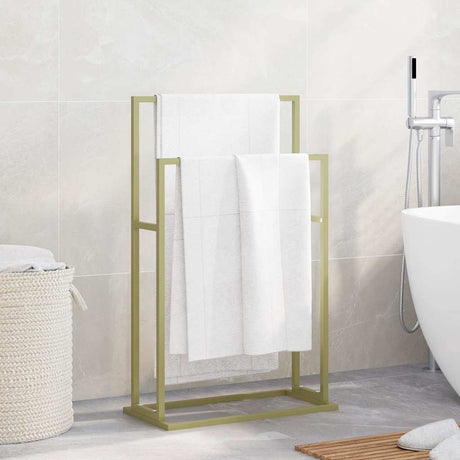 VIDAXL -Handtuchregal 48x24x78,5 cm Eisen Gold gefärbt