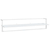 Vidaxl -Handtuchregal 95x25x22 cm Eisenweiß