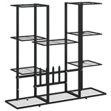 Vidaxl Blumenstandard 94.5x25x89 cm Eisenschwarz