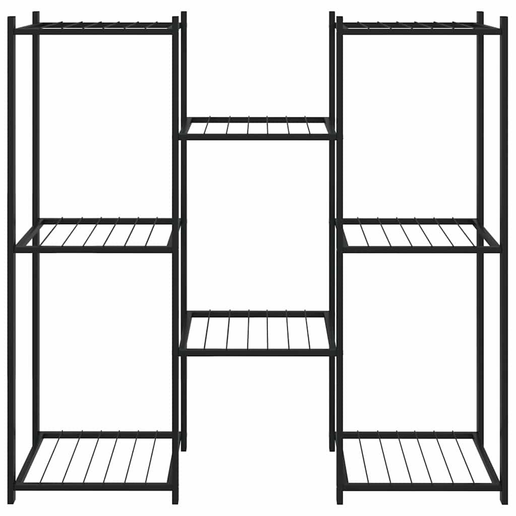 Vidaxl Blumenstandard 83x25x80 cm Eisenschwarz