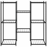 Vidaxl Blumenstandard 83x25x80 cm Eisenschwarz