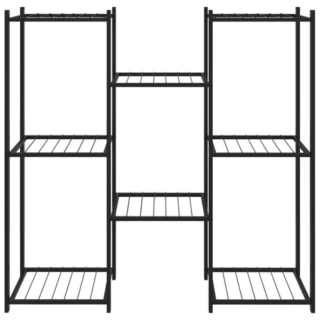 Vidaxl Blumenstandard 83x25x80 cm Eisenschwarz