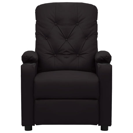 Vidaxl fauteuil elektrisch verstelbaar kunstleer zwart