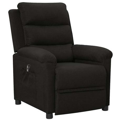 Vidaxl fauteuil verstelbaar elektrisch stof zwart