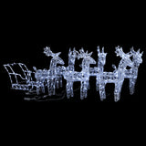 Vidaxl Weihnachtsdekorationen Rentier und Ärmel 320 LEDs Acryl