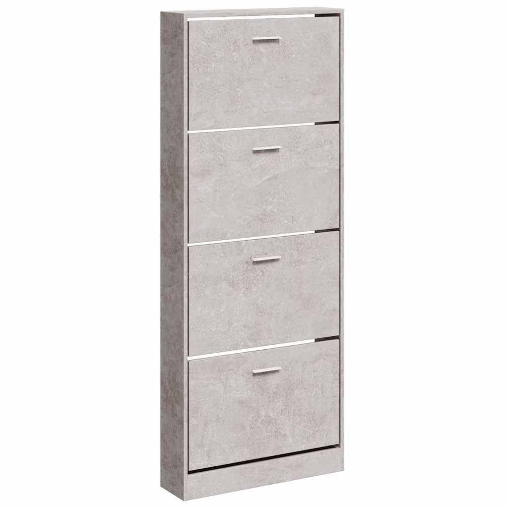 Vidaxx Schuhschrank 59x17x150 cm Holzwerkstoff betongrau
