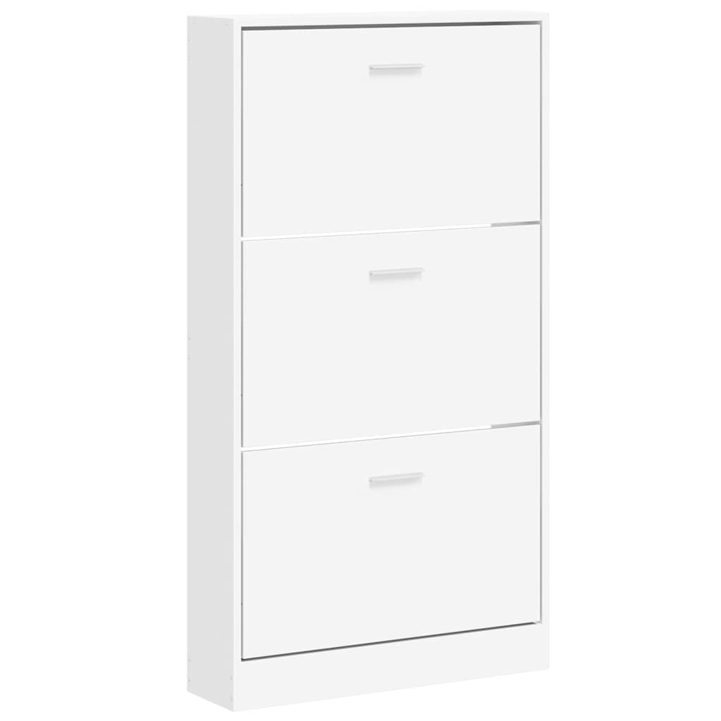 Vidaxx Schuhschrank weiß 59x17x108 cm fertiges Holz