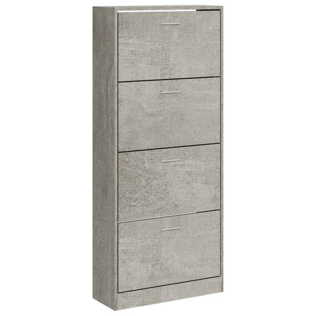 Vidaxx Schuhschrank 63x24x147 cm Holzwerkstoff betongrau