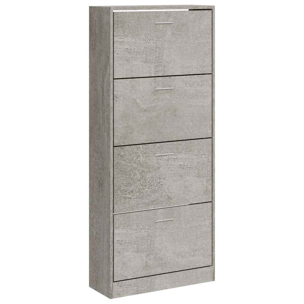 Vidaxx Schuhschrank 63x24x147 cm Holzwerkstoff betongrau