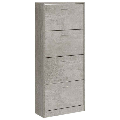 Vidaxx Schuhschrank 63x24x147 cm Holzwerkstoff betongrau