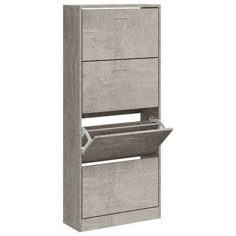 Vidaxx Schuhschrank 63x24x147 cm Holzwerkstoff betongrau