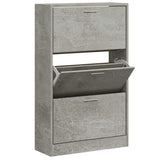 Vidaxx Schuhschrank 63x24x103 cm Holzwerkstoff betongrau