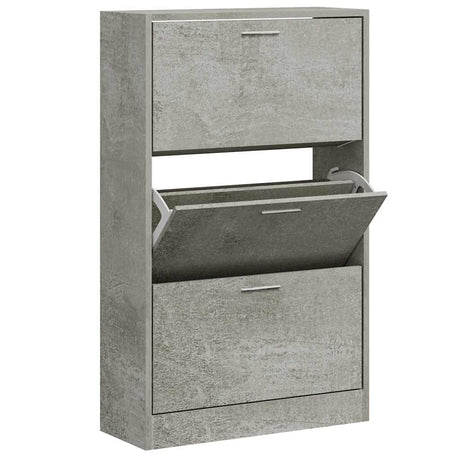 Vidaxx Schuhschrank 63x24x103 cm Holzwerkstoff betongrau