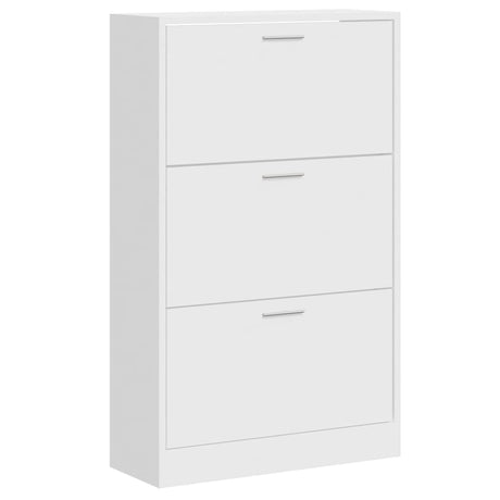 Vidaxx Schuhschrank 63x24x103 cm lackiertes Holz Hochglanz weiß