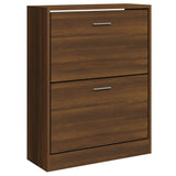 VIDAXL -Schuhschrank 63x24x81 cm Eigenschaften Holzbraune Eiche Farbe