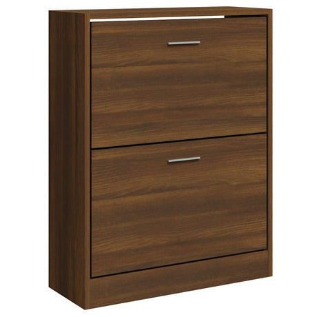 VIDAXL -Schuhschrank 63x24x81 cm Eigenschaften Holzbraune Eiche Farbe