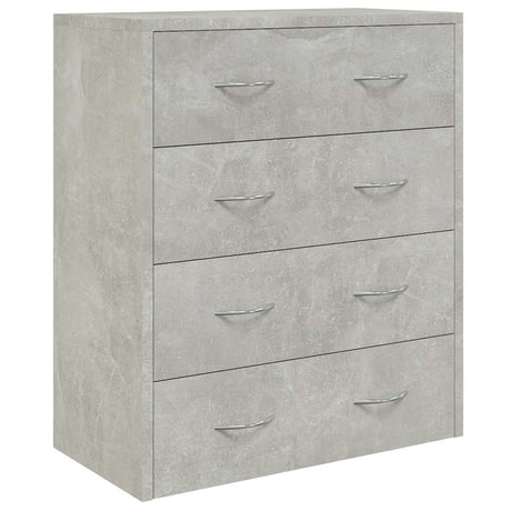 Vidaxl dressoir met 4 lades 60x30,5x71 cm betongrijs
