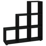 Vidaxl boekenkast trapvormig 107 cm bewerkt hout zwart