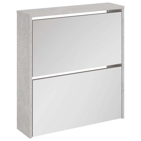 Vidaxl-Schuhschrank mit Spiegel 2-Schicht 63x17x67 cm Betonpreis