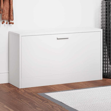 Vidaxx Schuhregal 80x24x45 cm lackiertes Holz Hochglanz weiß