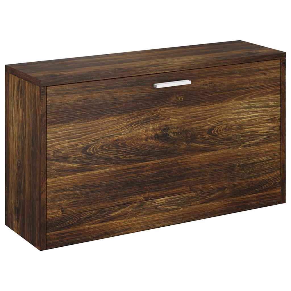 Vidaxl Schuhsofa 80x24x45 cm verarbeiteter Holzgeräuchchen -Eiche