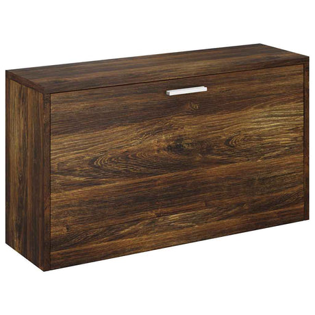 Vidaxl Schuhsofa 80x24x45 cm verarbeiteter Holzgeräuchchen -Eiche