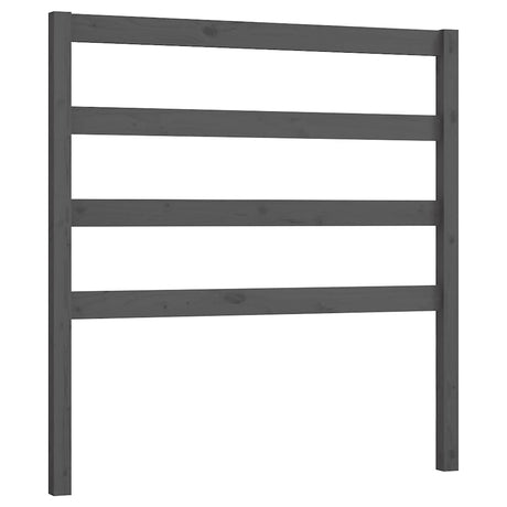 Vidaxl hoofdbord 96x4x100 cm massief grenenhout grijs