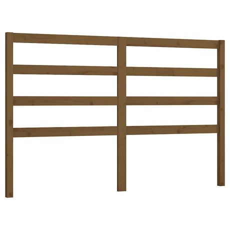 Vidaxl hoofdbord 166x4x100 cm massief grenenhout honingbruin
