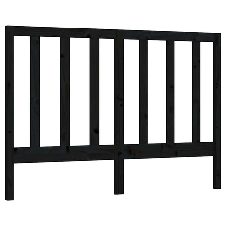 Vidaxl hoofdbord 156x4x100 cm massief grenenhout zwart