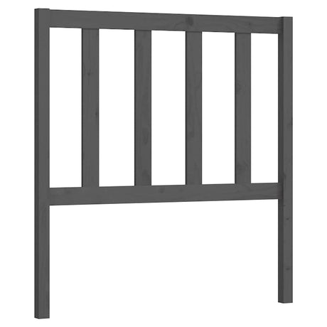 Vidaxl hoofdbord 96x4x100 cm massief grenenhout grijs