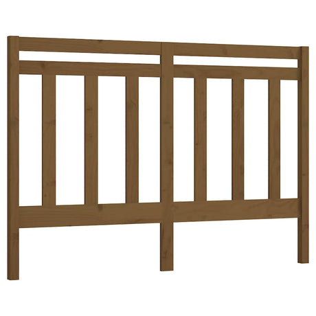 Vidaxl hoofdbord 126x4x100 cm massief grenenhout honingbruin
