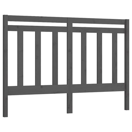 Vidaxl hoofdbord 166x4x100 cm massief grenenhout grijs