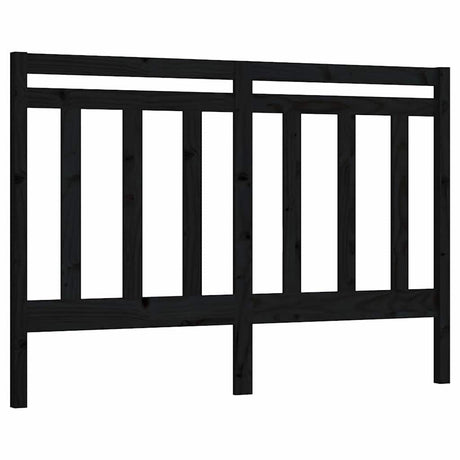 Vidaxl hoofdbord 166x4x100 cm massief grenenhout zwart
