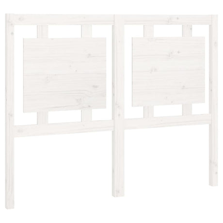 Vidaxl hoofdbord 125,5x4x100 cm massief grenenhout wit