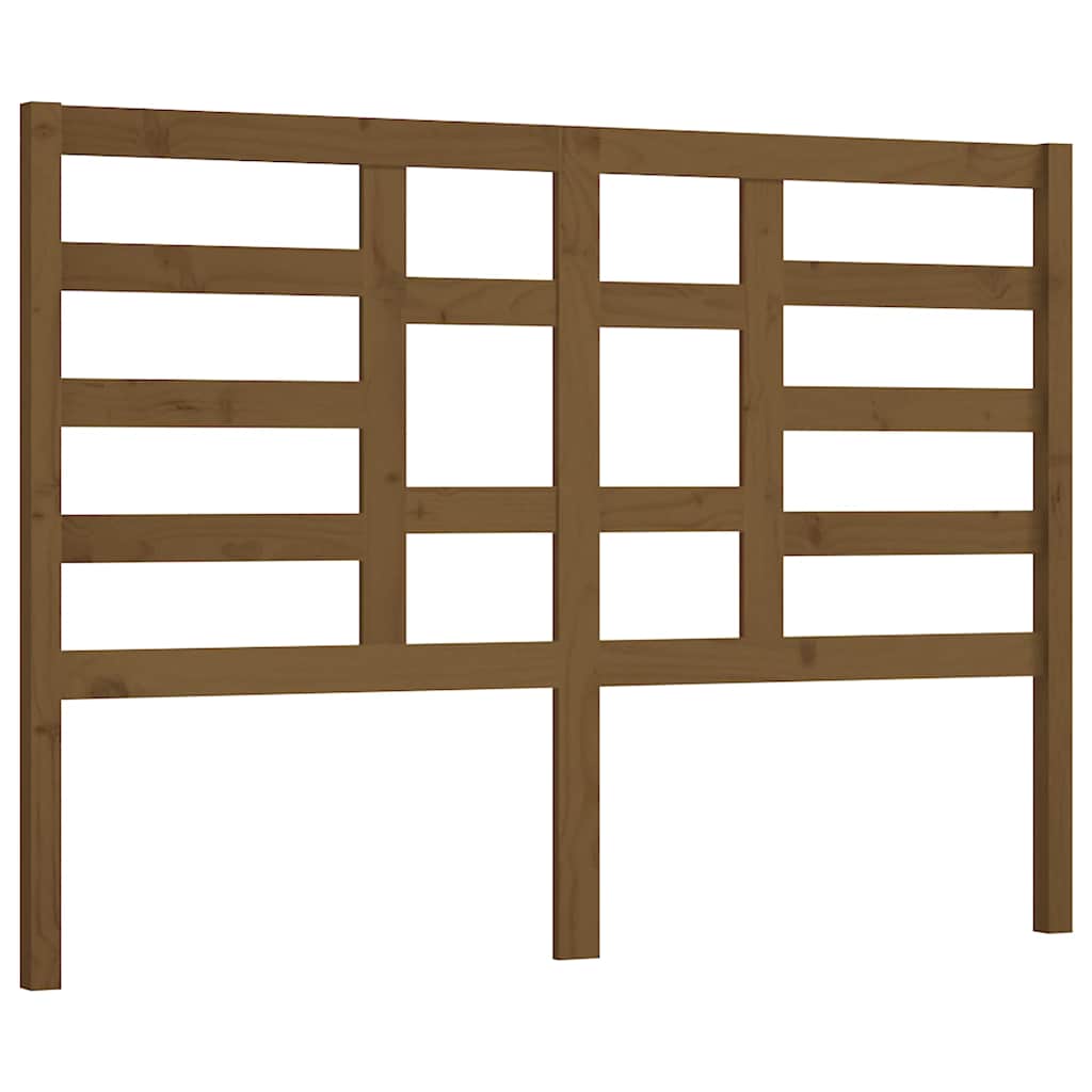 Vidaxl hoofdbord 141x4x104 cm massief grenenhout honingbruin
