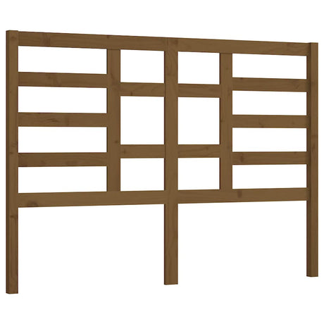 Vidaxl hoofdbord 146x4x104 cm massief grenenhout honingbruin