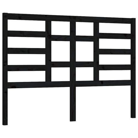 Vidaxl hoofdbord 156x4x104 cm massief grenenhout zwart