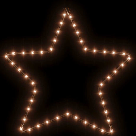 Vidaxl Weihnachten Figur Stern mit 48 warmen weißen LEDs 56 cm