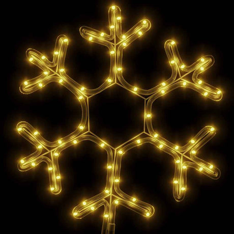 Vidaxx Weihnachtsfigur Schneeflocke mit 72 warmweißen LEDs 38x37 cm