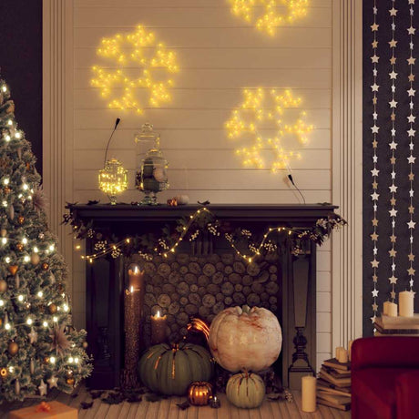 Vidaxx Weihnachtsfigur Schneeflocke mit 72 warmweißen LEDs 38x37 cm