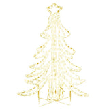 VIDAXL Weihnachtsfigur Weihnachtsbaum mit warmen weißen LEDs 87x87x93 cm