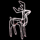 Vidaxl Weihnachten Figur rendier warmes Weiß 76x42x87 cm