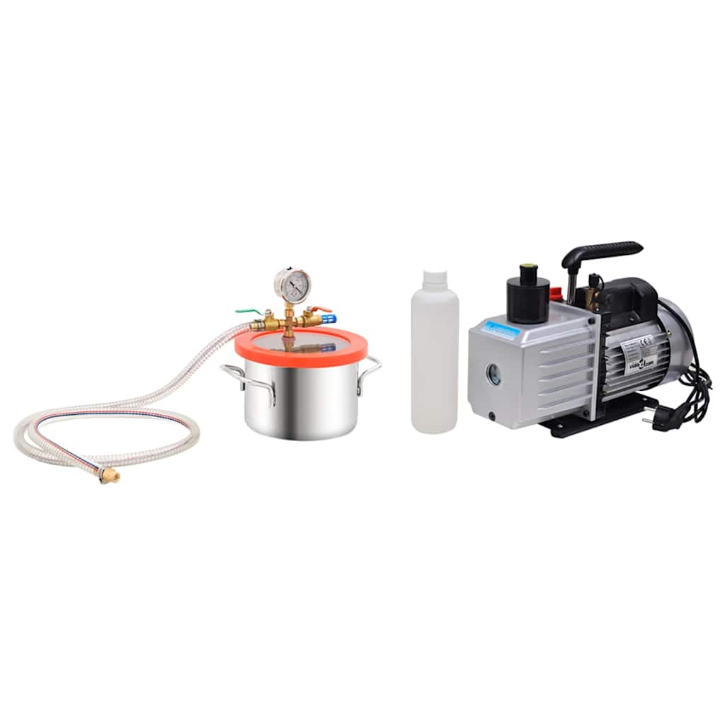 VidaXL Vakuumkammer mit 2-stufiger Pumpe 3,7 l